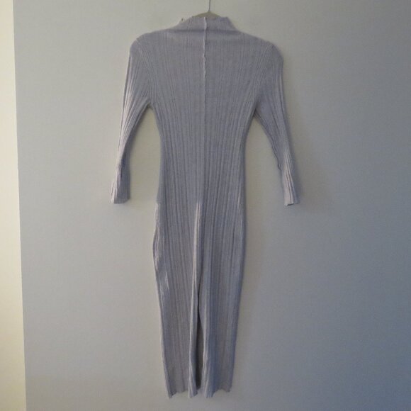ANTHROPOLOGIE DAILY PRACTICE Textured Column Sweater Dress in Heathered Gray XXS - Picture 14 of 16